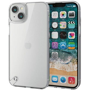 PM-A22BHVCKCR �N���A [iPhone14 Plus �P�[�X �J�o�[ �n�C�u���b�h �ϏՌ� ���Ռ��z�� �X����] ELECOM