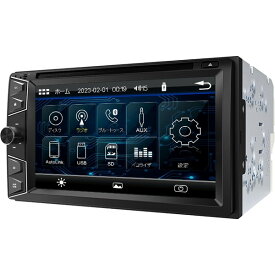 カーオーディオ タッチパネル 6.1インチ 車載DVDプレーヤー 2DIN D2122J Bluetooth ステアリングコントロール 別売バックカメラ対応 Eonon