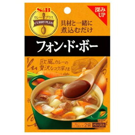 【6/5限定！エントリー＆抽選で最大100%Pバック】 エスビー食品 S&B カレープラス フォン ド ボー 16g×2袋 ×10 メーカー直送