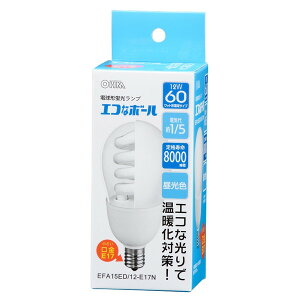 EFA15ED/12-E17N I[d@ GRȃ{[ [d`u E17 60W F]