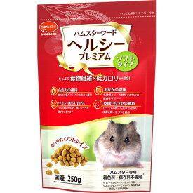 日本配合飼料 ハムスターヘルシープレミアム 250g 小動物フード エサ