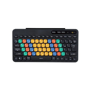 TK-FS10BMKBK �u���b�N ELECOM [���C�����X�L�[�{�[�h Bluetooth ���� �R���p�N�g �J���[ CapsLock�@�\�������X�C�b�`]