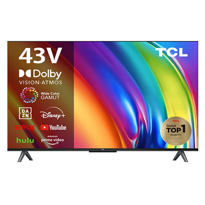 楽天市場】テレビ 43インチ 4K対応 液晶スマートテレビ 43P745 TCL 43 