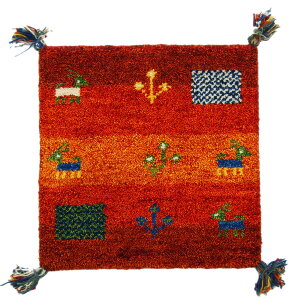 ���� 270034201 �M���b�x �`�F�A�p�b�h GABBEH D16 �I�����W 40×40cm �f�U�C�����O �J�[�y�b�g ���O �}�b�g ���[�J�[���� �V����