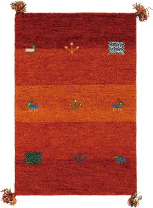 ���� 270034211 �M���b�x �}�b�g ���O GABBEH D16 �I�����W 45×75cm �f�U�C�����O �J�[�y�b�g ���O �}�b�g ���[�J�[���� �V����