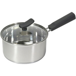 パール金属 チーノ ステンレス製3層底ガラス蓋付片手鍋16cm HB-6571 IH対応