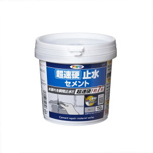 【エントリーでP10倍!24日20:00-27日9:59】 アサヒペン 超速硬止水セメント 750g C011 グレー