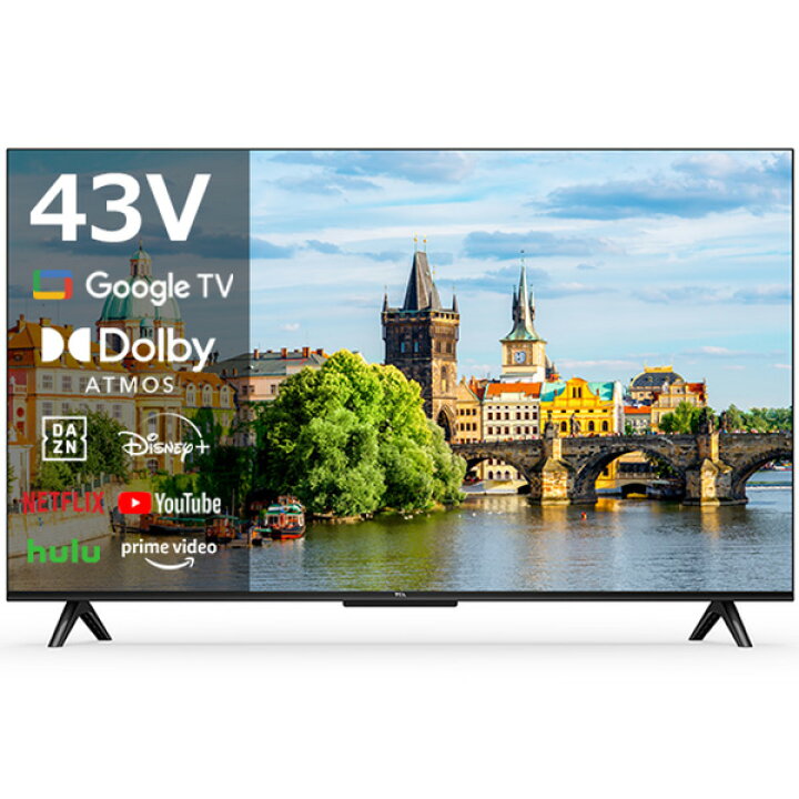 楽天市場】TCL 43型 43インチ スマートテレビ Google TV Wチューナー 