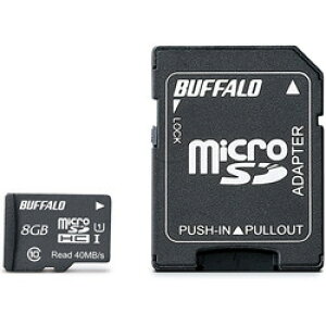 RMSD-008GU1SA BUFFALO UHS-I Class1 microSDHCJ[h SDϊA_v^[t 8GB