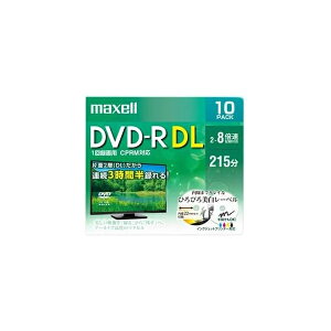 DRD215WPE.10S maxell [^p DVD-R DL Ж2w 2-8{ 10pbN 5mmvP[X Chv^u(zCg)]