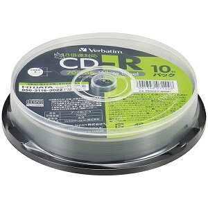 PR80FP10SD1 Verbatim o[xC^f[^pfBA [CD-R (Data) 1L^p 700MB 48{ 10XshP[X10P CNWFbgv^Ή(zCg) ChGAΉ]