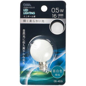 �I�[���d�@ LDG1N-H-E12 13 [LED�~�j�{�[���� �����p G30/E12/0.5W/16lm/�����F]