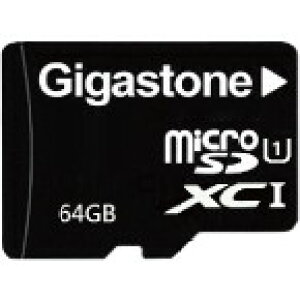 GJMX/64U Gigastone [microSDXCJ[h 64GB SDJ[h UHS-I U1 Class10 XybN FullHDʐ^Ή]