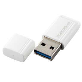 ESD-EXS0500GWH ELECOM ホワイト [SSD 外付け 500GB USB3.2 Gen1 読出最大400MB/秒 超小型 USBメモリ型 ポータブル キャップ式 高速]