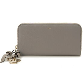 Chloe クロエ ラウンド長財布 財布 CHC21WP941 F57 053 ALPHABET LONG ZIPPED WALLET CASHMERE GREY アルファベット カシミアグレー チャーム シンプル 誕生日 新生活 ギフト プレゼント 贈り物 【並行輸入品】