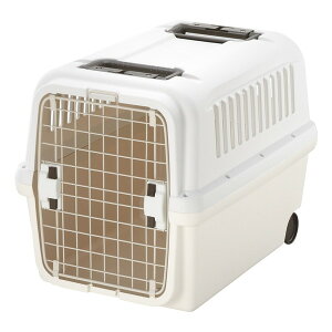 リッチェル キャリーケース 超小型犬〜中型犬用 体重目安〜20kg キャンピングキャリー アイボリー L
