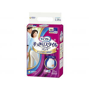 ライフリー すっきりスタイルパンツ ブルー L 18枚 ユニチャーム