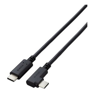 U2C-CCLY10NBK ELECOM ubN [USB TypeCP[u ((USB-C to C) 1m L 炩 [d/f[^]p PD 60W 3A USB2.0)]