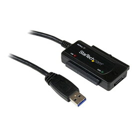 USB3SSATAIDE StarTech ブラック [USB 3.0-SATA/ IDEドライブ変換アダプタ (SuperSpeed USB-2.5/3.5インチ HDD&SSD)]