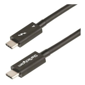 TBLT4MM1M StarTech [Thunderbolt 4P[u (1m/4K8K 60hz/40Gbps/100W PD/Intel ThunderboltF؎擾/USB4AThunderbolt 3AUSB 3.2AUSB Type-CADisplayPort݊)]