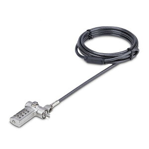 UNIVC4D-LAPTOP-LOCK StarTech [ZLeB[C[bN (2m/4_C/WANoble WedgeANano SaverXbgΉ/h~ m[gp\R Rrl[V)]