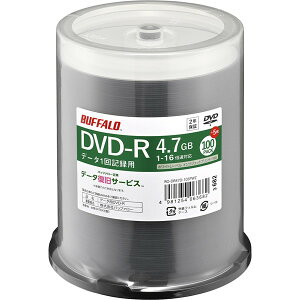 RO-DR47D-105PWZ BUFFALO [wfBA DVD-R PCf[^p 4.7GB @l`l 100+5]