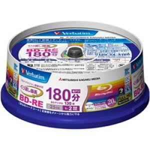 VBE130NP20SV1 Verbatim [BD-RE(Video) JԂ^p 130 1-2{ 20XshP[X20P CNWFbgv^ΉizCg) ChGAΉ]