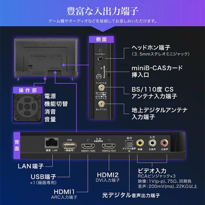 楽天市場】テレビ 50型 マクスゼン MAXZEN J50CH06 液晶テレビ フル 