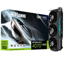 ZTRTX4070TISTB/ZT-D40730D-10P ZOTAC GAMING GEFORCE RTX 4070 Ti SUPER TRINITY BLACK ED 16GB [グラフィックボード]