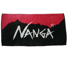 ナンガ ロゴバスタオル レッド×ブラック NANGA LOGO BATH TOWEL FREE RED×BLK NA2254-3F520 N13NG5N4 NANGA