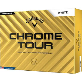 CHROME TOUR(クロムツアー) ボール 2024年モデル ホワイト 1ダース(12個入り) キャロウェイ 【日本正規品】