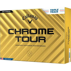 CHROME TOUR(クロムツアー) ボール 2024年モデル トリプルトラック ホワイト 1ダース(12個入り) キャロウェイ 【日本正規品】