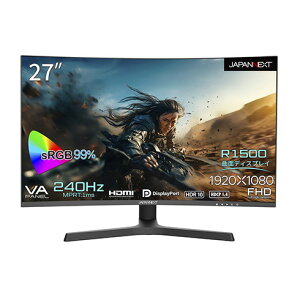 JN-27VCG240FHDR-HSP Q[~OtfBXvC 27^/1920×1080/DP×1AHDMI×2/ubN/Xs[J[1Nۏ JAPANNEXT