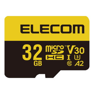 MF-HMS032GU13V3 ELECOM }CNSDJ[h microSDHC 32GB Class10 UHS-I U3 V30 Ǎő90MB/s h IPX7 SDϊA_v^[t