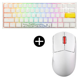 Ducky dk-one2-pro-rgb-mini-pw-silver One 2 Pro Mini RGB Pure White Cherry Speed Silver RGB ゲーミングキーボード(英語配列 / 有線) + Sprime sp-pm1-white ワイヤレスゲーミングマウス セット