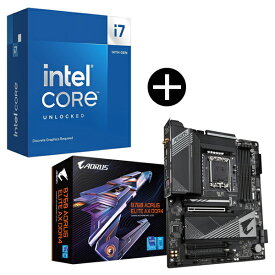 Intel Corei7-14700KF CPU + GIGABYTE B760 A ELITE AX DDR4 マザーボード セット