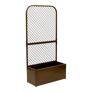 【エントリーでP10倍!24日20:00-27日9:59】 TW001BRN プランターBOX付きフェンス TWILL(ツイル) モカブラウン 住まいスタイル