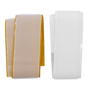 【エントリーでP10倍!24日20:00-27日9:59】 BR010 強力面ファスナー バリバリテープ 粘着付 白 2枚入 和気産業