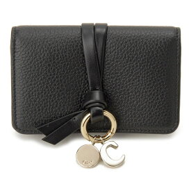 Chloe クロエ カードケース 名刺入れ ブラック 黒 アルファベット レディース CHC21WP015 F57 001 ALPHABET CARD HOLDER BLACK ブランド 誕生日 新生活 クリスマス プレゼント ギフト 贈り物 【並行輸入品】