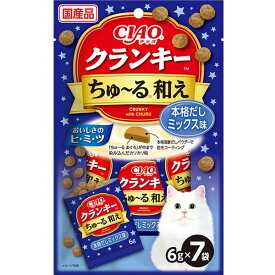 CIAO クランキーちゅ～る和え 本格だしミックス味 6g×7袋 いなばペットフード