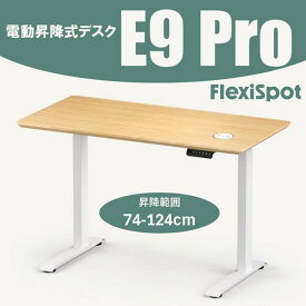 E9PROW Flexispot ホワイト [電動昇降式デスク]