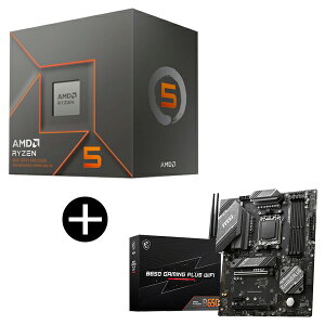 AMD Ryzen 5 8500G BOX With Wraith Stealth Cooler CPU + MSI B650 GAMING PLUS WIFI }U[{[h Zbg