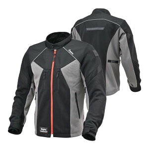 【エントリーでP10倍!24日20:00-27日9:59】 D46924 ジャケット 春夏 フルメッシュジャケット DJ-011 ブラック/レッド XLサイズ デイトナ