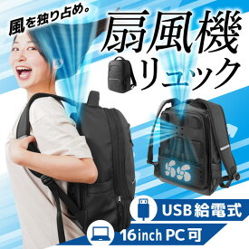 がっつり涼しい 背負える扇風機リュック ARBNRSSBK THANKO ブラック