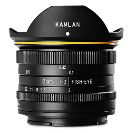 KAMLAN 8mm F3.0 (Fuji-X) フィッシュアイ [超広角単焦点MFレンズ(富士フイルムX)] メーカー直送