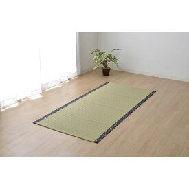 1400310047005 純国産 い草のシーツ(寝ござ) 『白水』 (熊本県八代産イ草使用)ブルー 88x180cm イケヒコ・コーポレーション メーカー直送