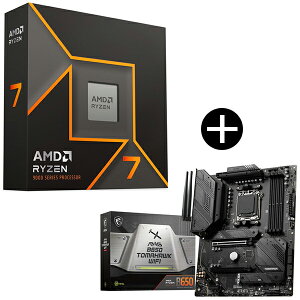 AMD Ryzen 7 9700X W/O Cooler WOF (8C/16T 3.8GHz 65W) CPU + MSI MAG B650 TOMAHAWK WIFI }U[{[h Zbg
