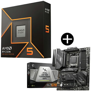 AMD Ryzen 5 9600X W/O Cooler WOF (6C/12T 3.9GHz 65W) CPU + MSI MAG X670E TOMAHAWK WIFI MSI MAG X670E TOMAHAWK WIFI ATX}U[{[h Zbg
