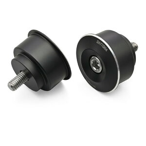 D47755 ハイビジミラー バーエンドミラーアダプター ヤマハ M6用 左右セット ブラック デイトナ