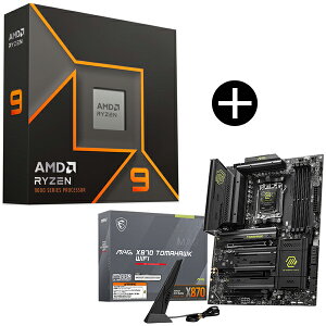 AMD Ryzen 9 9950X W/O Cooler WOF (16C/32TA4.3GHzA170W) CPU + MSI MAG X870 TOMAHAWK WIFI }U[{[h